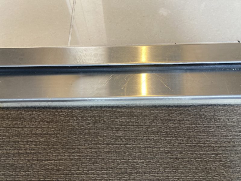 22-101 沓摺 すり傷 研磨補修 ヘアーライン