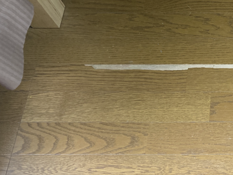 22-23 突板フロアー めくれ補修