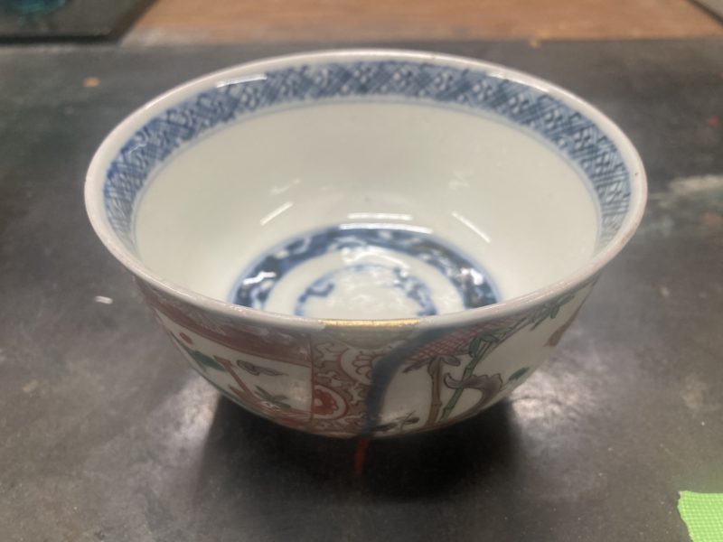 22-51 陶器 お茶碗 欠け 復元補修