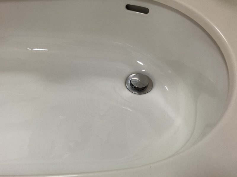 22-32 洗面ボウル　割れ補修
