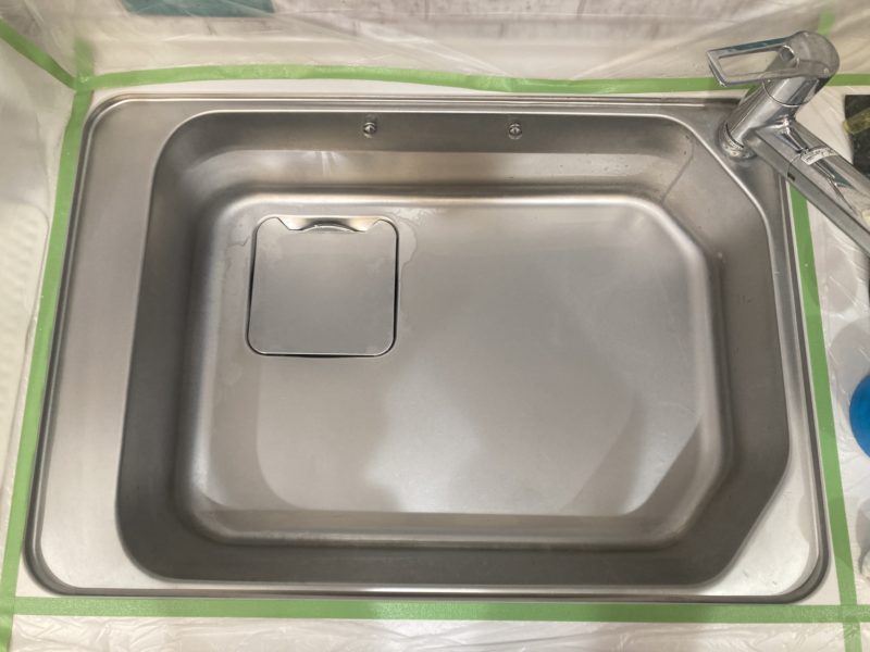 22-96 シンク エンボス 汚れ 水垢 クリーニング