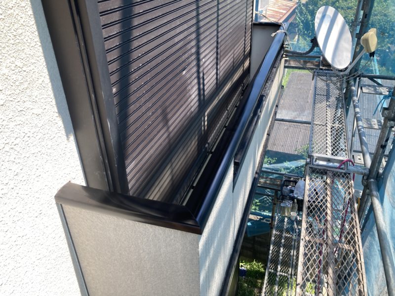 22-14 バルコニー手すりへこみ補修