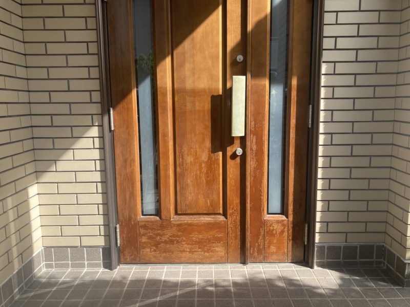 22-47 玄関ドア セルフ 失敗 リカバリー補修