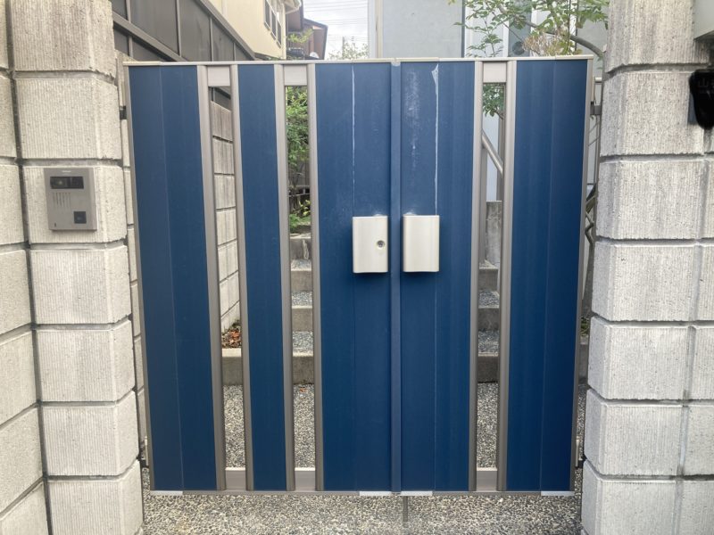 22-55 門扉 シート劣化 再塗装