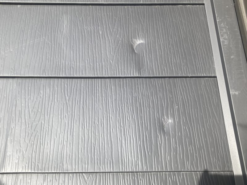 22-30 ガルバ 屋根 へこみ補修