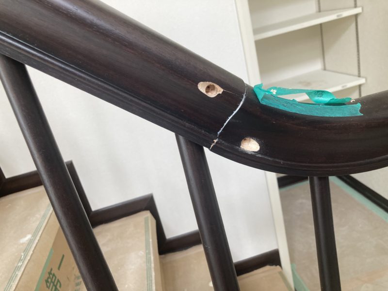 22-07 階段手すり補修