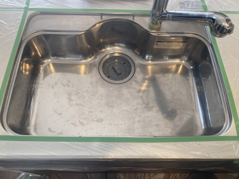 22-106 ステンレスシンク キズ 汚れ 再研磨