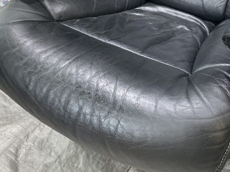 22-63 ソファー 本革 ひび割れ 出張補修