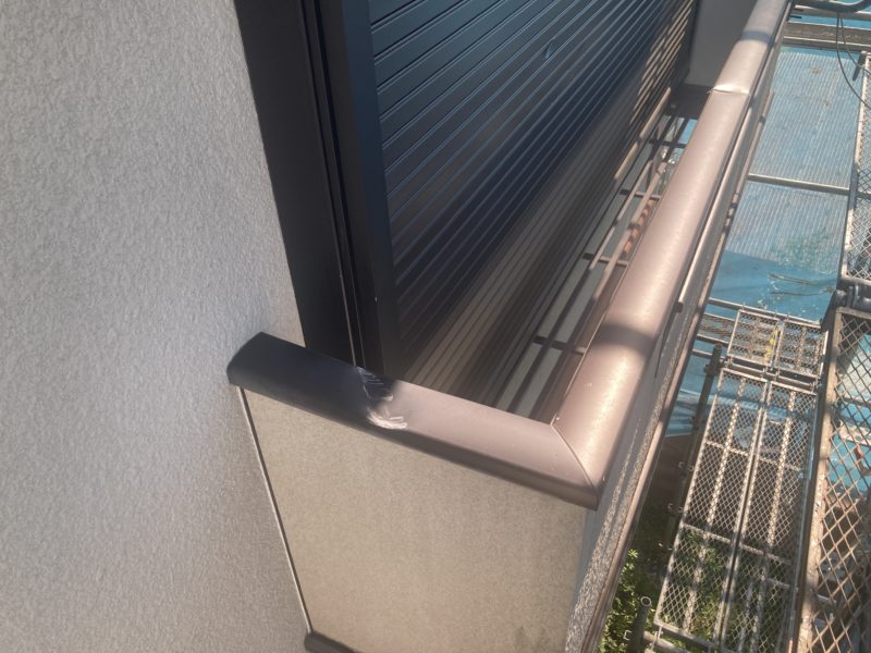 22-14 バルコニー手すりへこみ補修