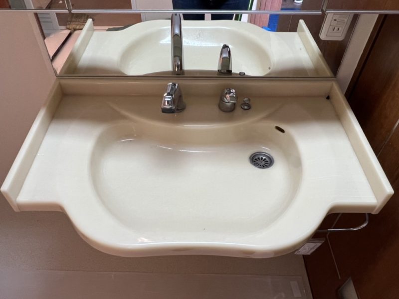 22-71 洗面台 キズ 水垢除去 再研磨