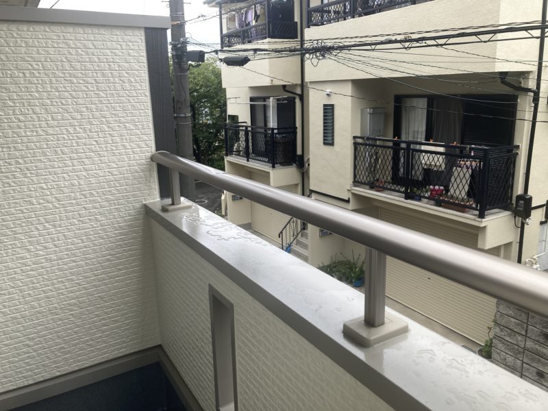 22-39 アルミ 手すり へこみリペア