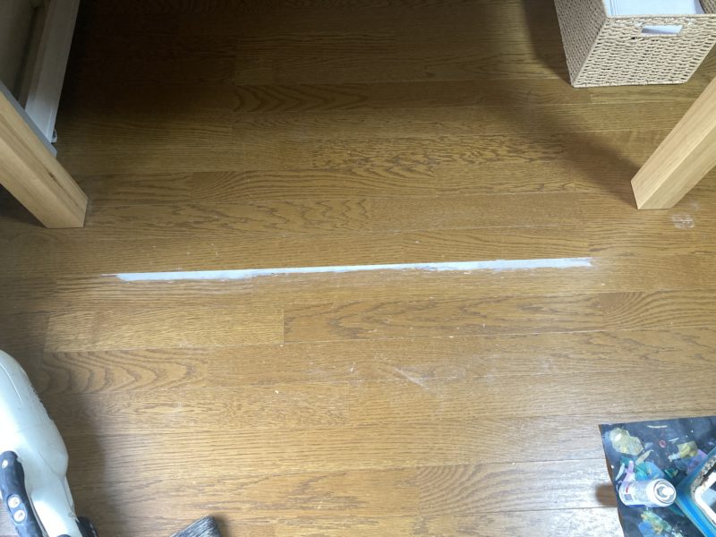 22-23 突板フロアー めくれ補修