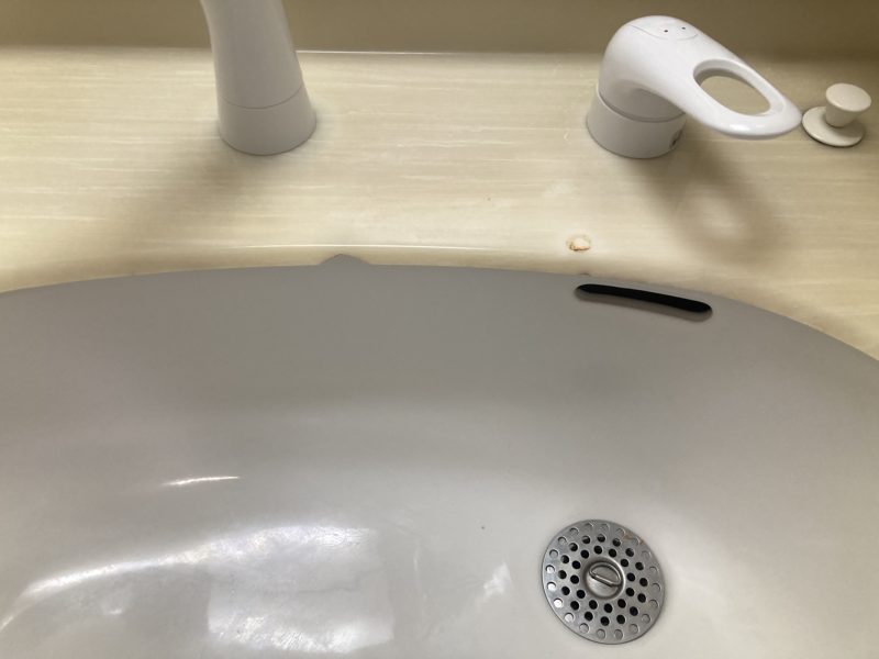 23-43 人工大理石 オニキス欠け補修