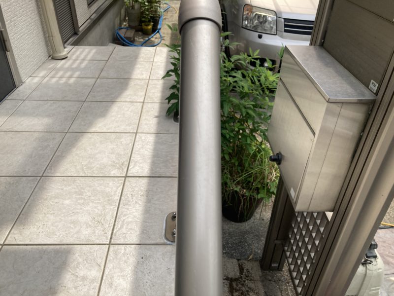 23-41 アルミ手すり キズ補修