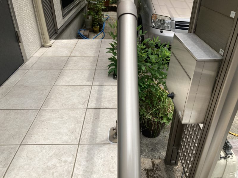 23-41 アルミ手すり キズ補修