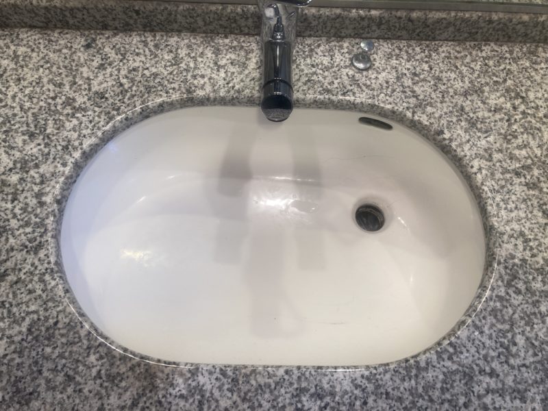 23-24 洗面ボウル 割れ補修