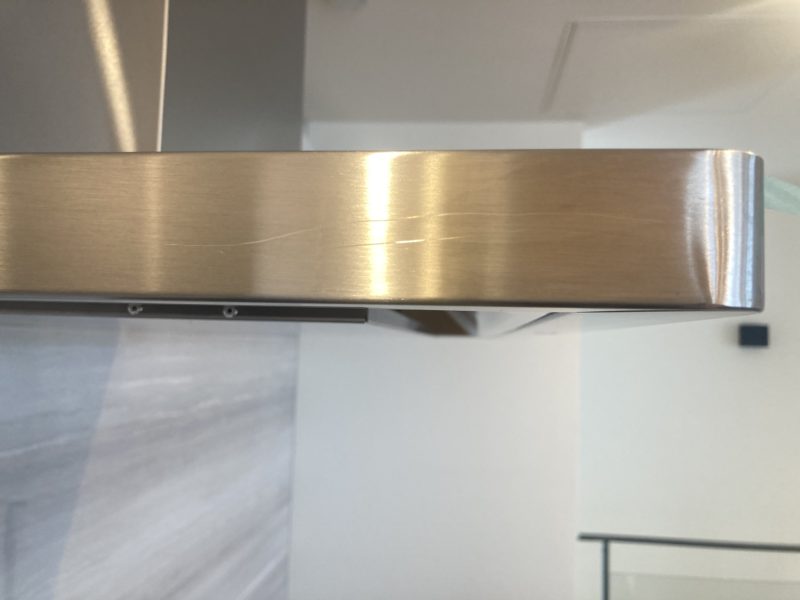 23-63 レンジフード すり傷補修　ステンレス