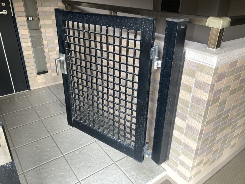 23-96 アルミ門扉 再生塗装