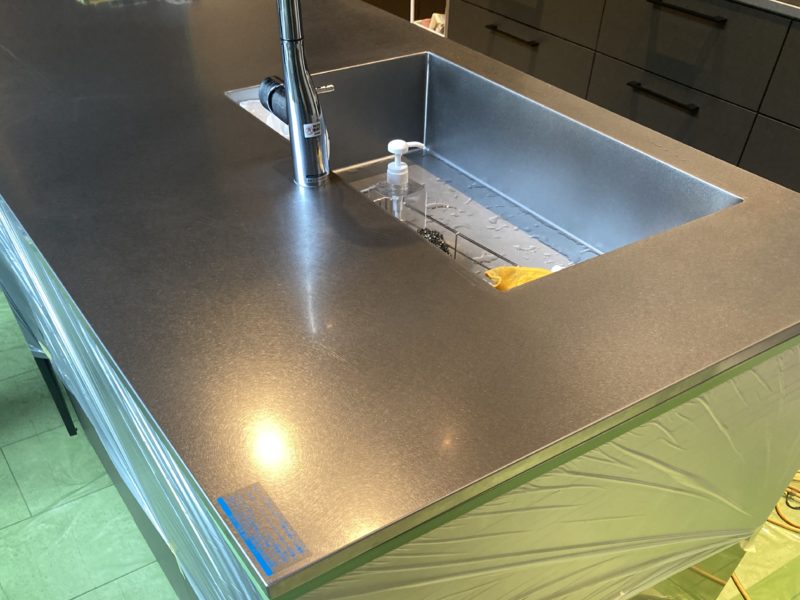 23-98 ステンレス バイブレーション キズ補修