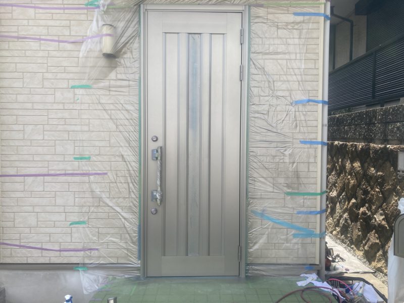 23-117 アルミドア 再生塗装