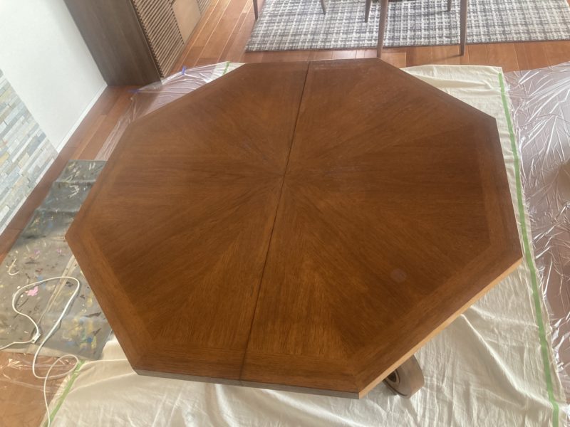 23-108 ドレクセル テーブル シミ補修