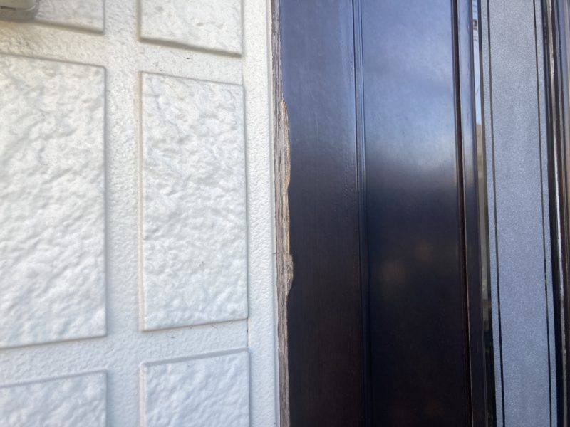 23-80 玄関ドア 塗装めくれ補修