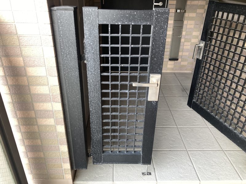 23-96 アルミ門扉 再生塗装