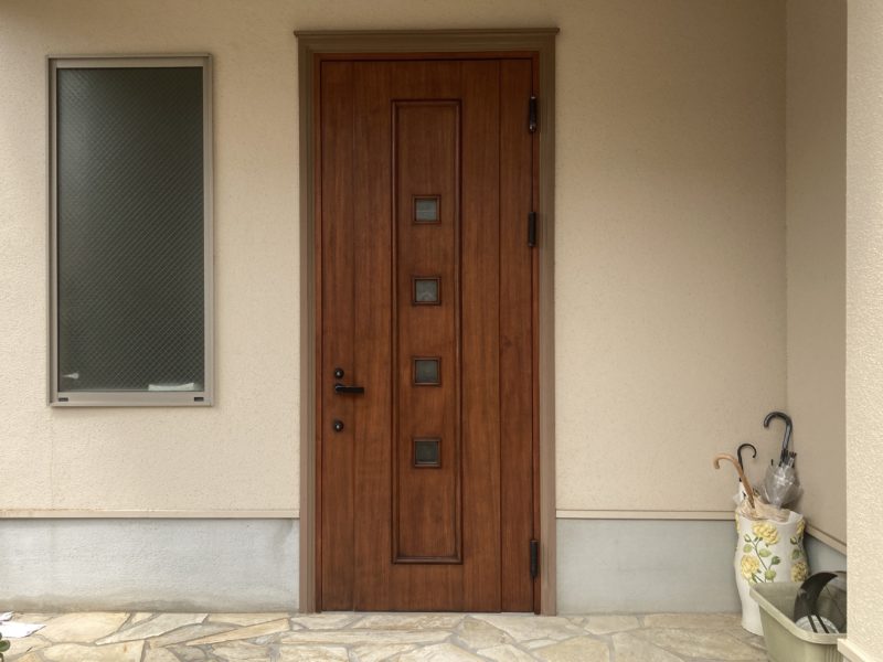 23-87 玄関ドア オイル仕上げ