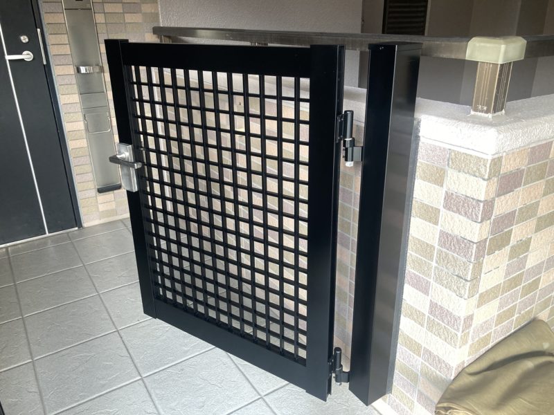 23-96 アルミ門扉 再生塗装