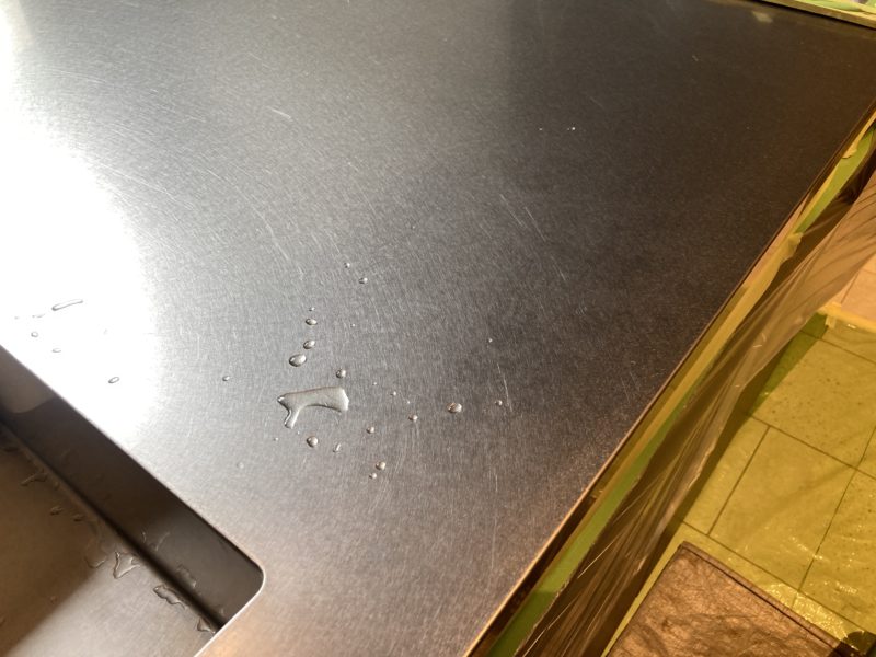 23-98 ステンレス バイブレーション キズ補修