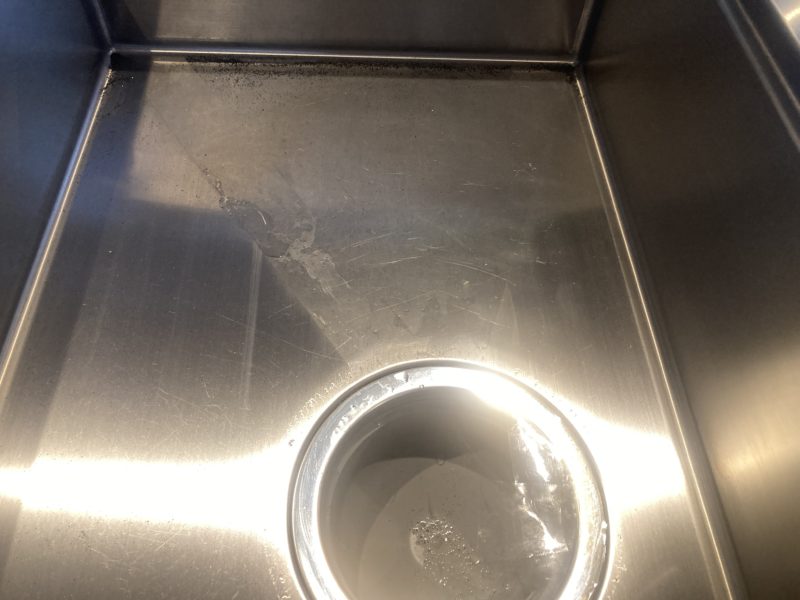 23-65 シンク 水垢除去作業