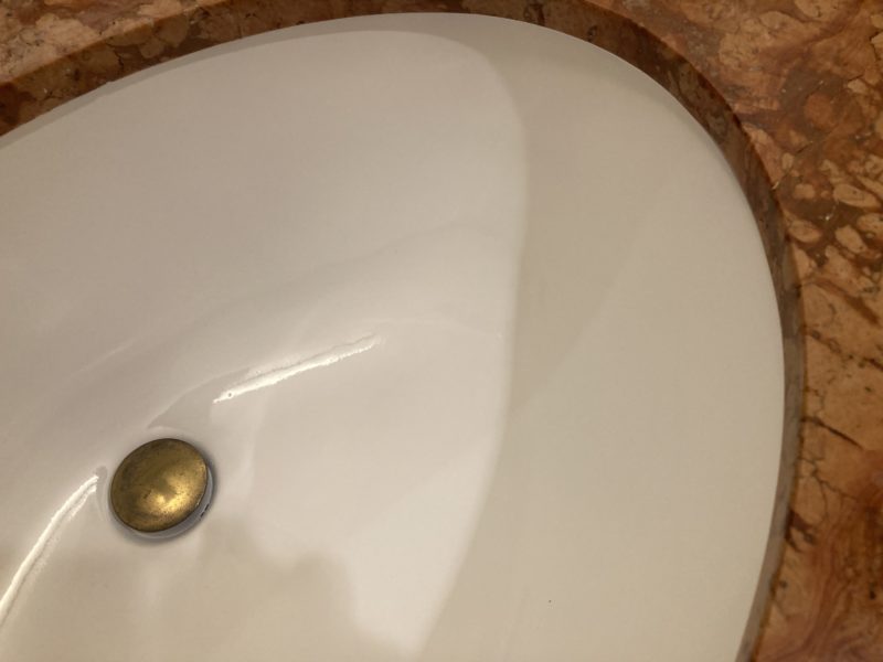 23-114 洗面ボウル割れ補修