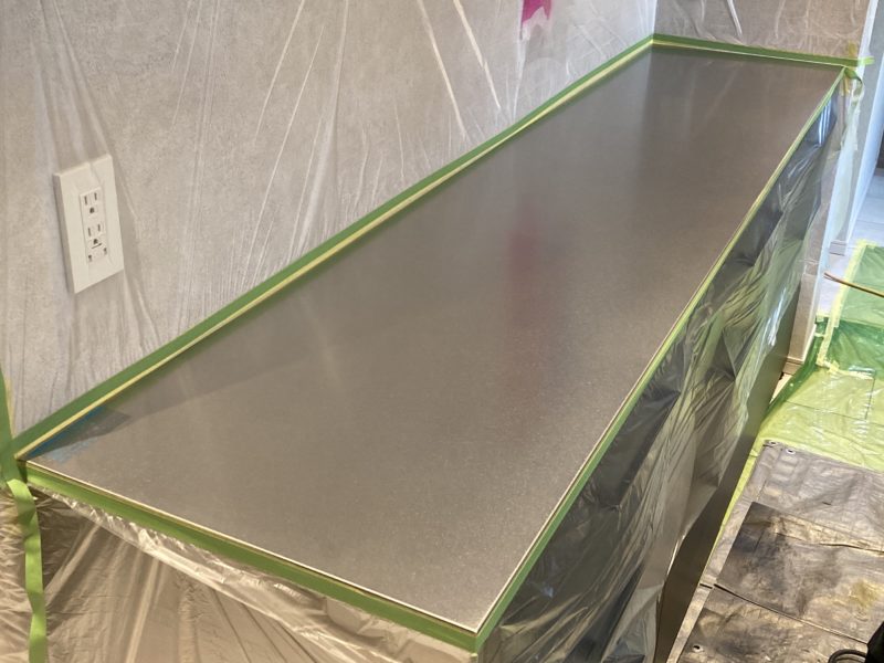 23-98 ステンレス バイブレーション キズ補修