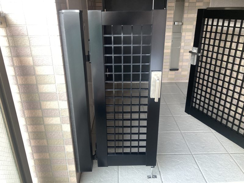 23-96 アルミ門扉 再生塗装