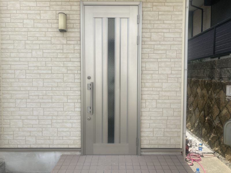 23-117 アルミドア 再生塗装