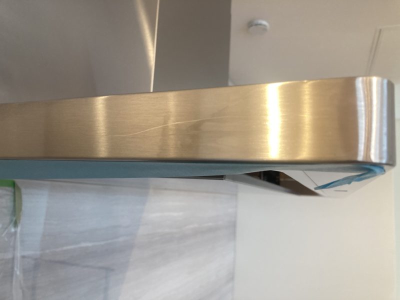 23-63 レンジフード すり傷補修　ステンレス