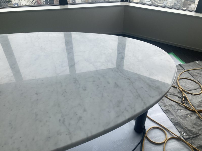 23-86 大理石テーブル 再生研磨