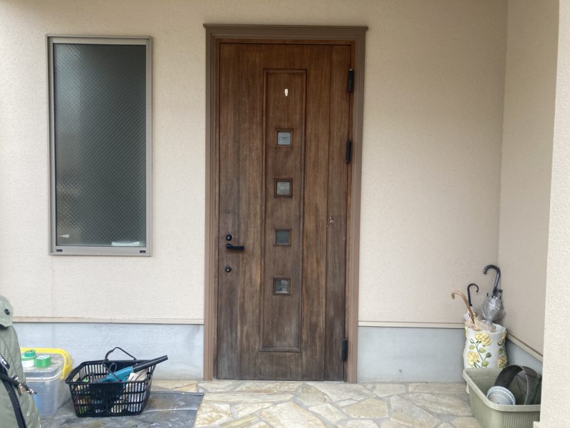 23-87 玄関ドア オイル仕上げ