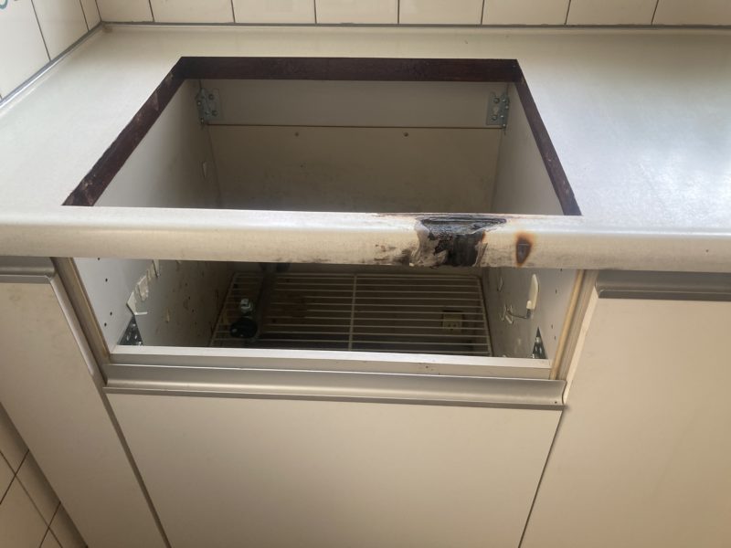 23-105 キッチン天板 修復