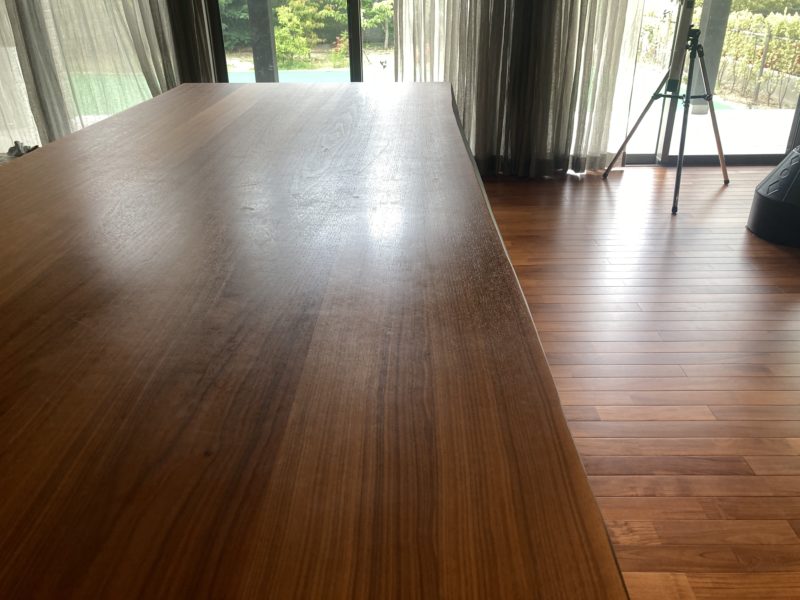 23-51 ウオールナットテーブル修復