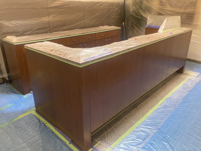 23-128 カウンター再生塗装