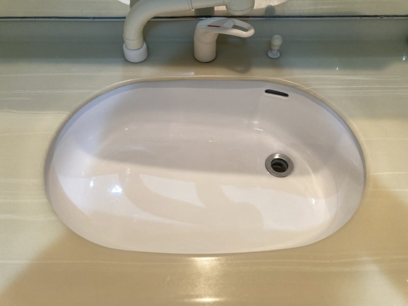 24-08 陶器 洗面ボウル割れ補修