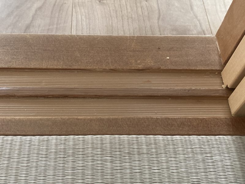 24-09 和室 敷居欠け補修