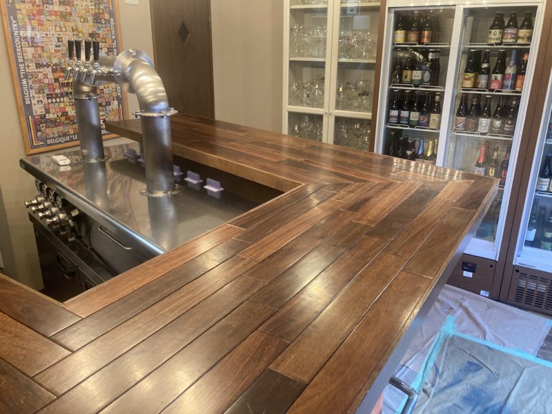 24-45 カウンター塗膜めくれ補修