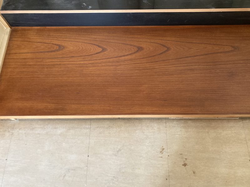 24-35 床の間 地板シミ補修