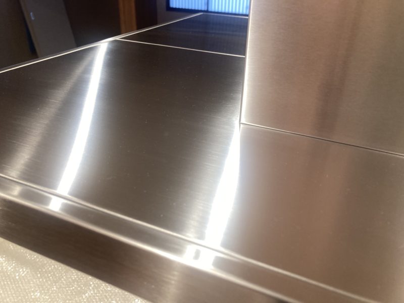 24-06 レンジフード すり傷補修 ステンレス