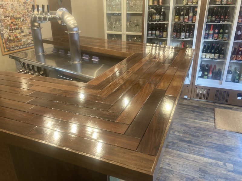 24-45 カウンター塗膜めくれ補修