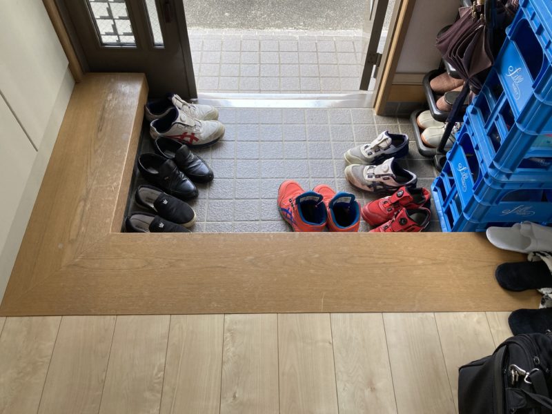 24-03 玄関框 再生塗装