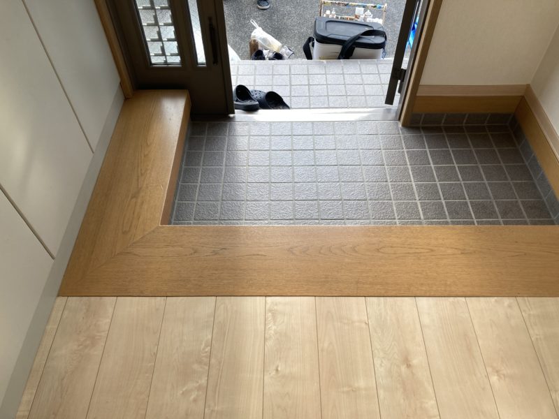 24-03 玄関框 再生塗装