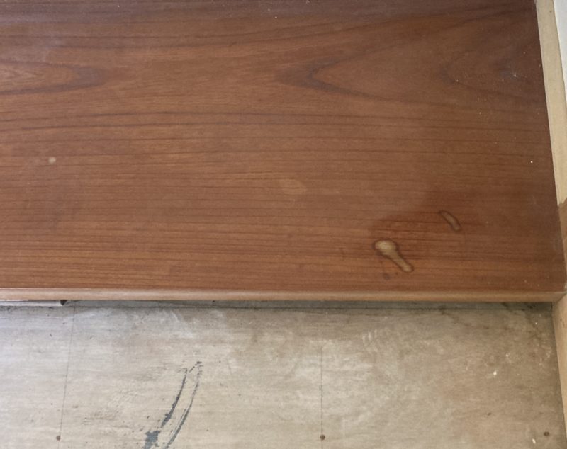 24-35 床の間 地板シミ補修